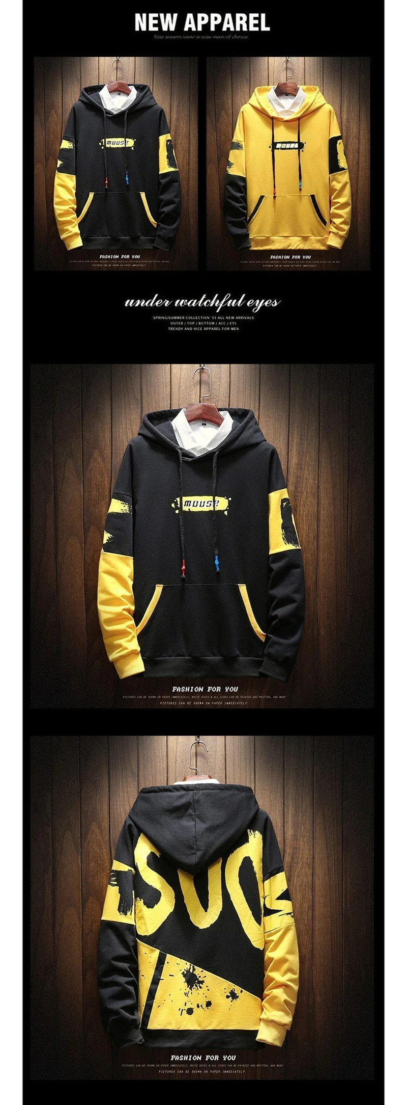 Hoodie Männer Hip hop Übergroßen Mode Marke Mit Kapuze Sweatshirt pullover Streetwear Hoodie Männer Hoodies Sweatshirts 5XL