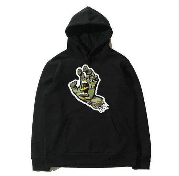 Herbst und Winter Hoodies Männer Santacruz Mode Druck Hoodie Sweatshirt Baumwolle Langarm Fleece Männer Hoodie