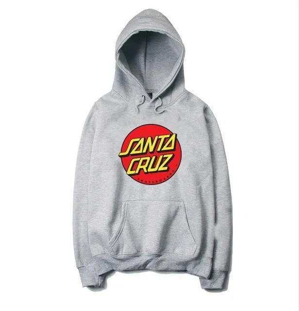 Herbst und Winter Hoodies Männer Santacruz Mode Druck Hoodie Sweatshirt Baumwolle Langarm Fleece Männer Hoodie