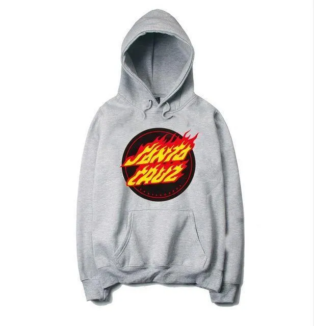 Herbst und Winter Hoodies Männer Santacruz Mode Druck Hoodie Sweatshirt Baumwolle Langarm Fleece Männer Hoodie