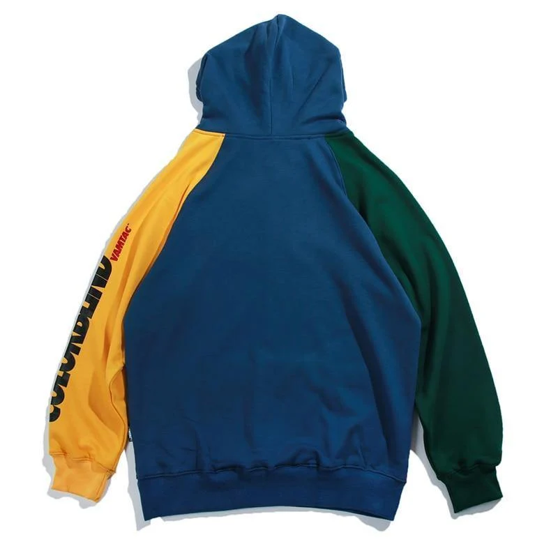 Hoodies Männer Vintage Farbblock Harajuku Streetwear Hip Hop Herbst Männliche Mode Casual Hoodie Sweatshirts