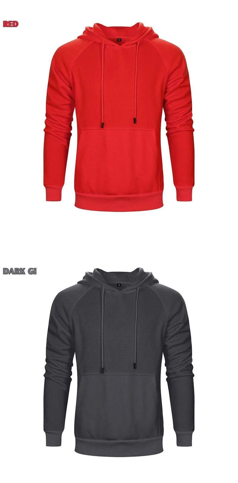 USA GRÖSSE Mode Farbe Hoodies Männer dicke Kleidung Winter Sweatshirts Männer Hip Hop Streetwear