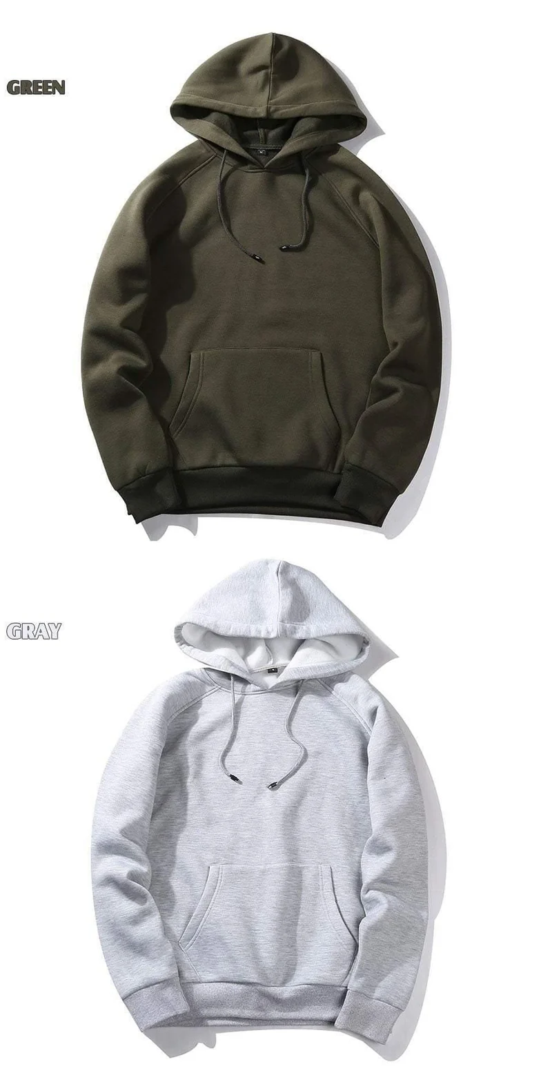 USA GRÖSSE Mode Farbe Hoodies Männer dicke Kleidung Winter Sweatshirts Männer Hip Hop Streetwear