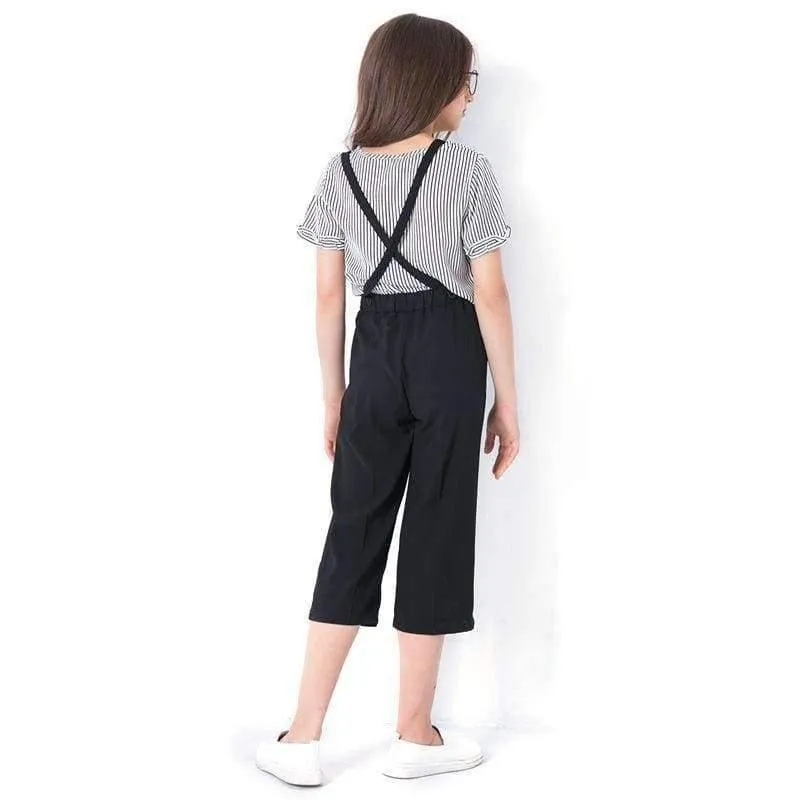 Sommer-Mädchen-Kleidungs-Satz T-Shirts Hosen-Kind-Klagen Zweiteilige Jugendliche Anzug Größe 6 7 8 9 10 11 12 13 14 Jahre