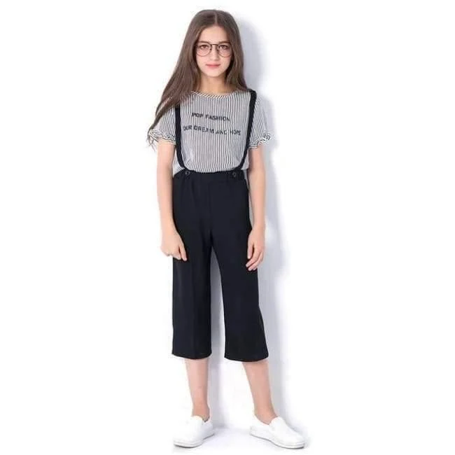Sommer-Mädchen-Kleidungs-Satz T-Shirts Hosen-Kind-Klagen Zweiteilige Jugendliche Anzug Größe 6 7 8 9 10 11 12 13 14 Jahre
