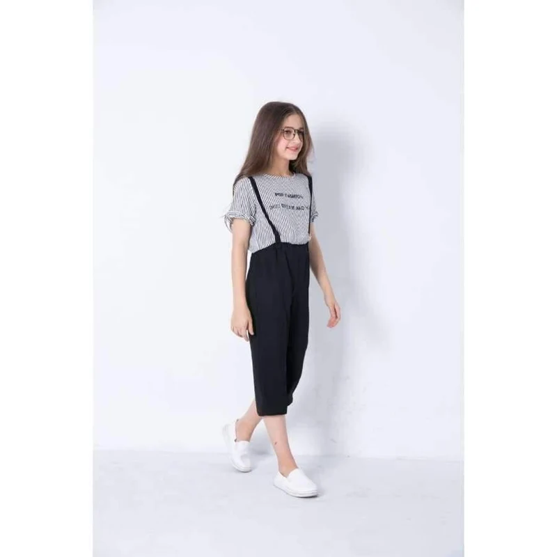 Sommer-Mädchen-Kleidungs-Satz T-Shirts Hosen-Kind-Klagen Zweiteilige Jugendliche Anzug Größe 6 7 8 9 10 11 12 13 14 Jahre