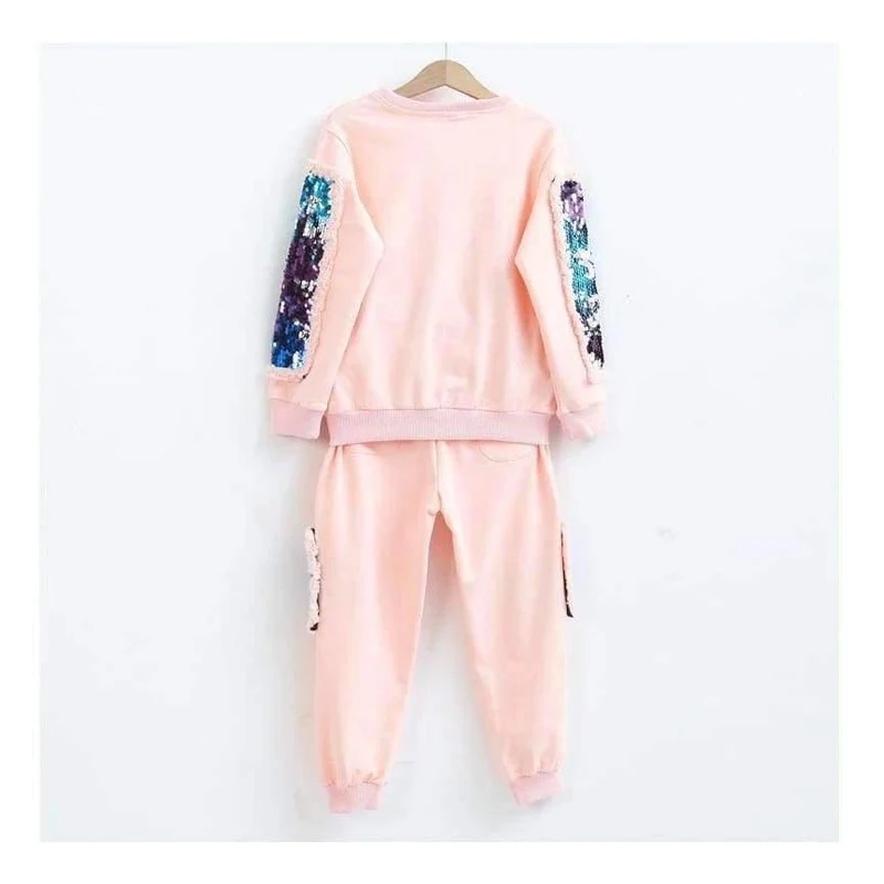 Kinder Mädchen Kleidung Set Herbst Teenager Mädchen Sport Anzug Schule Kinder Kleidung Trainingsanzug Mädchen Kleidung Set zweiteilig 4 ~ 12T