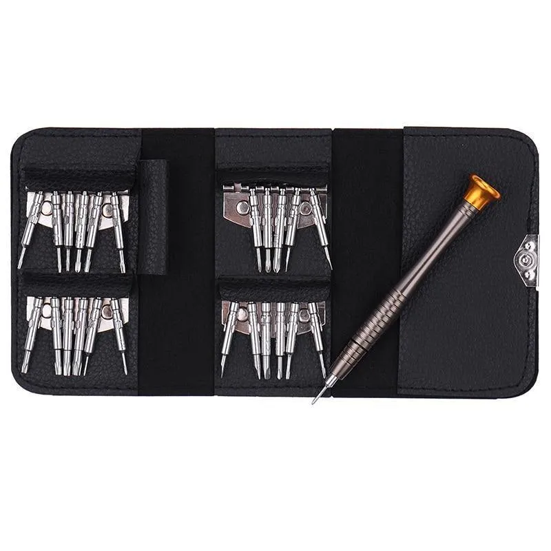 Schraubendreher-Set, 25-in-1, elektronischer Torx-Schraubendreher, Öffnungs-Reparatur-Werkzeug-Set für iPhone, Kamera, Uhr, Tablet-PC