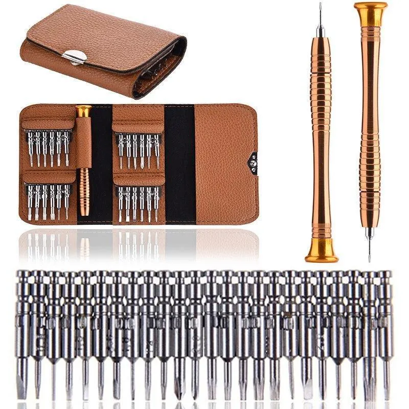 Schraubendreher-Set, 25-in-1, elektronischer Torx-Schraubendreher, Öffnungs-Reparatur-Werkzeug-Set für iPhone, Kamera, Uhr, Tablet-PC