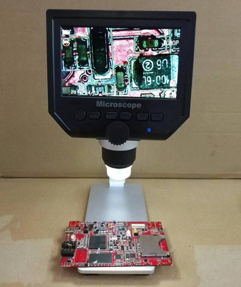 600X Digitalmikroskop Elektronisches Videomikroskop 4.3 Zoll HD LCD Lötmikroskop Telefonreparatur