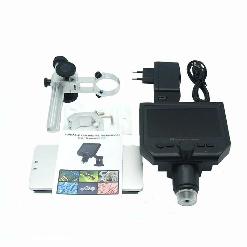 600X Digitalmikroskop Elektronisches Videomikroskop 4.3 Zoll HD LCD Lötmikroskop Telefonreparatur