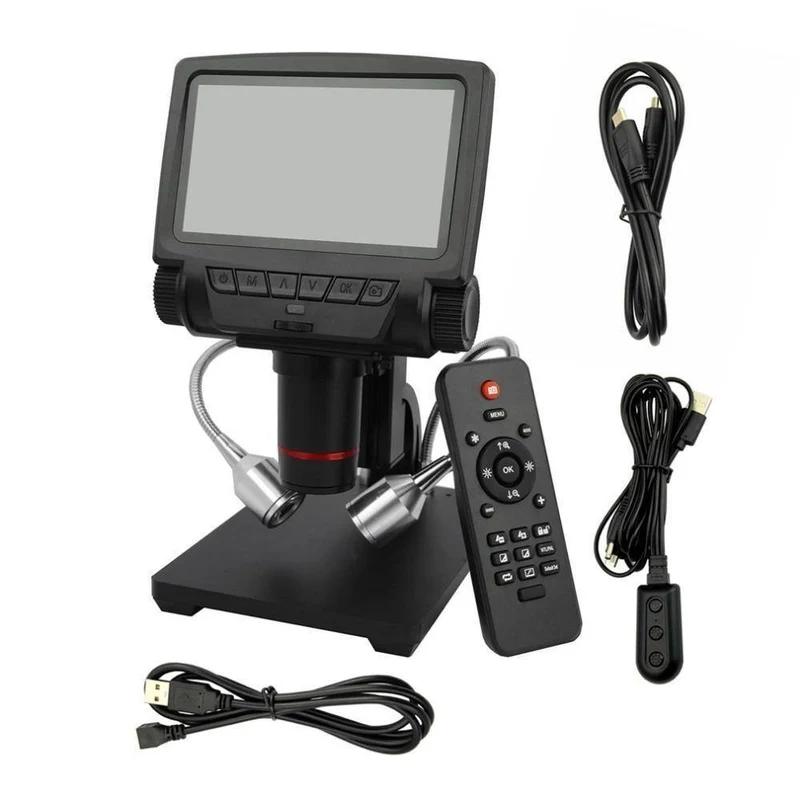 5-Zoll-Bildschirm Digitalmikroskop Metallständer HDMI-Mikroskop für Handy-Reparatur-Lötwerkzeuge