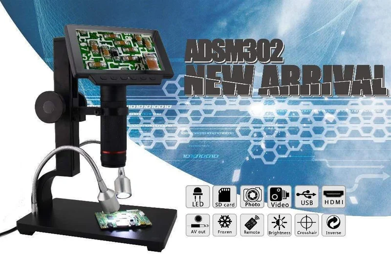 12MP 1080P Digitale Industrie-Videomikroskopkamera 560X Zoom HDMI USB-Mikroskop für die Reparatur von Telefon-Leiterplattenlötungen