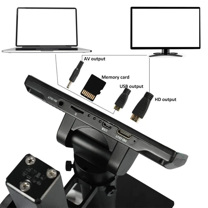 12MP 1080P Digitale Industrie-Videomikroskopkamera 560X Zoom HDMI USB-Mikroskop für die Reparatur von Telefon-Leiterplattenlötungen