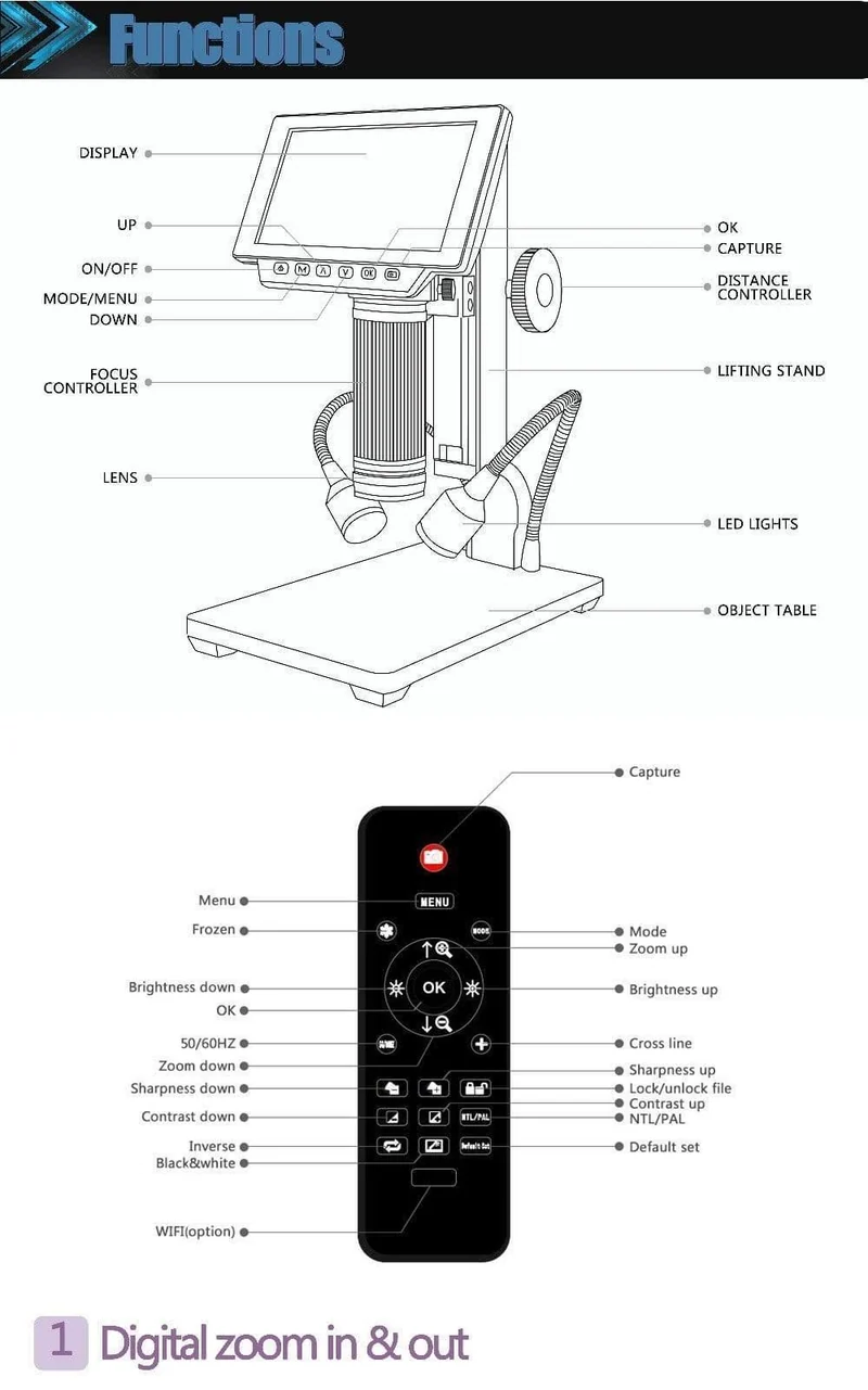 12MP 1080P Digitale Industrie-Videomikroskopkamera 560X Zoom HDMI USB-Mikroskop für die Reparatur von Telefon-Leiterplattenlötungen
