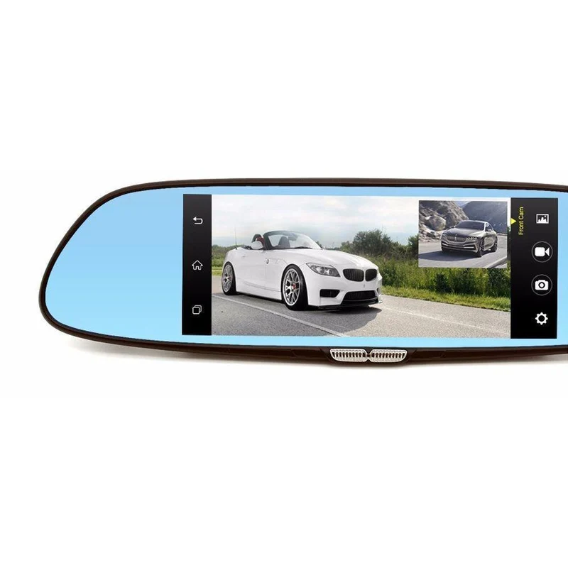7 zoll 3G Auto Kamera DVR GPS Bluetooth Dual Objektiv Rückspiegel Video Recorder Full HD 1080P Automobil DVR Spiegel Dash cam