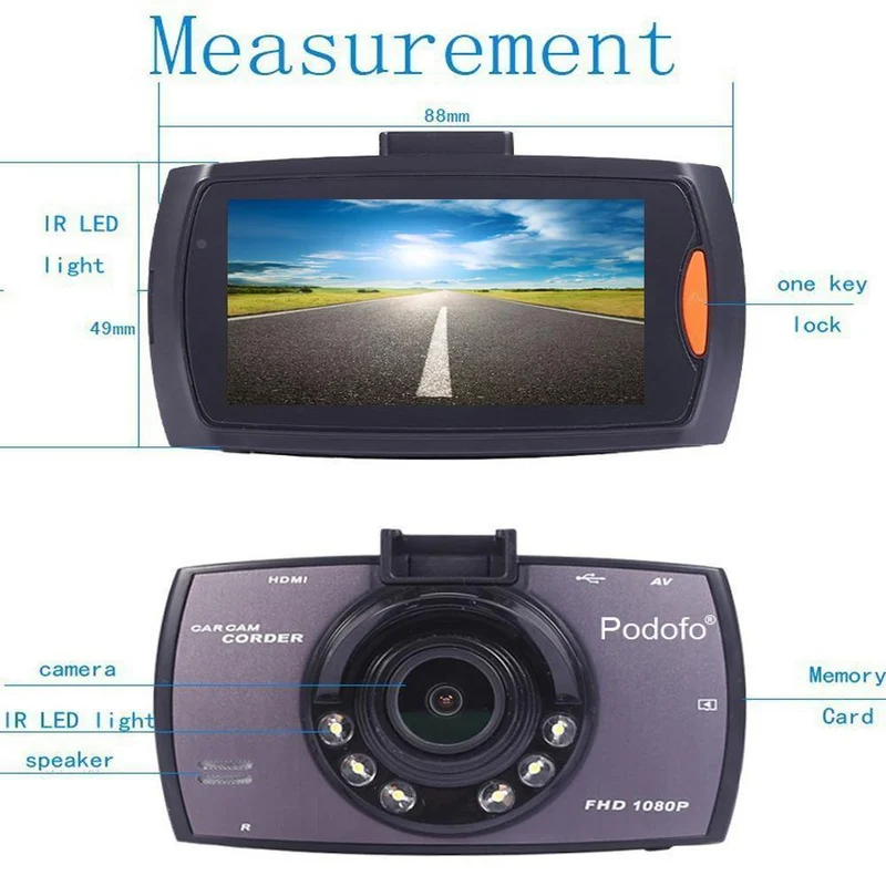 A2 Auto DVR Kamera G30 Full HD 1080P 140 Grad Dashcam Video Registrars für Autos Nachtsicht G-Sensor Dash Cam WDR
