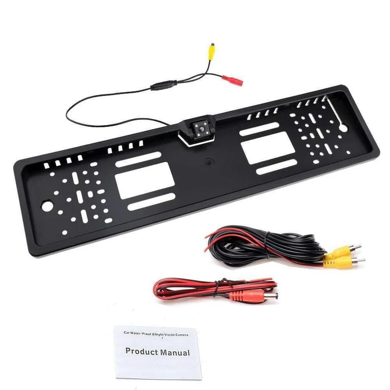 Auto-Rückfahrkamera, wasserdicht, EU-Nummernschildrahmen, Parktronic Reverse, 4 LED-Nachtsicht-Rückfahrkamera