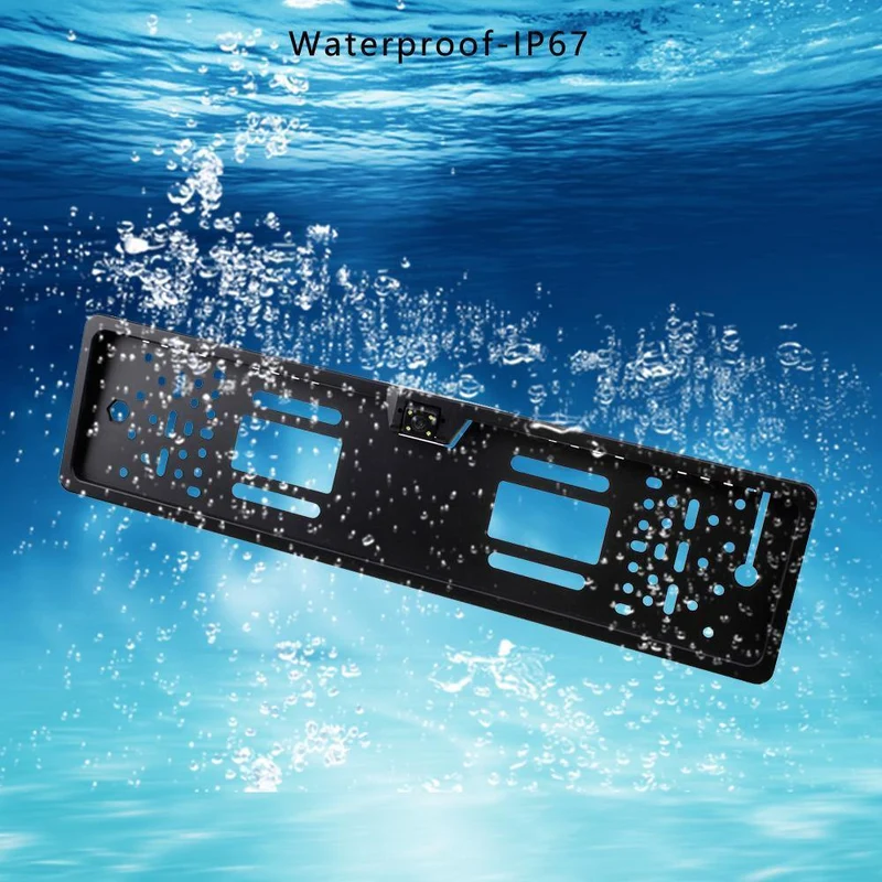 Auto-Rückfahrkamera, wasserdicht, EU-Nummernschildrahmen, Parktronic Reverse, 4 LED-Nachtsicht-Rückfahrkamera