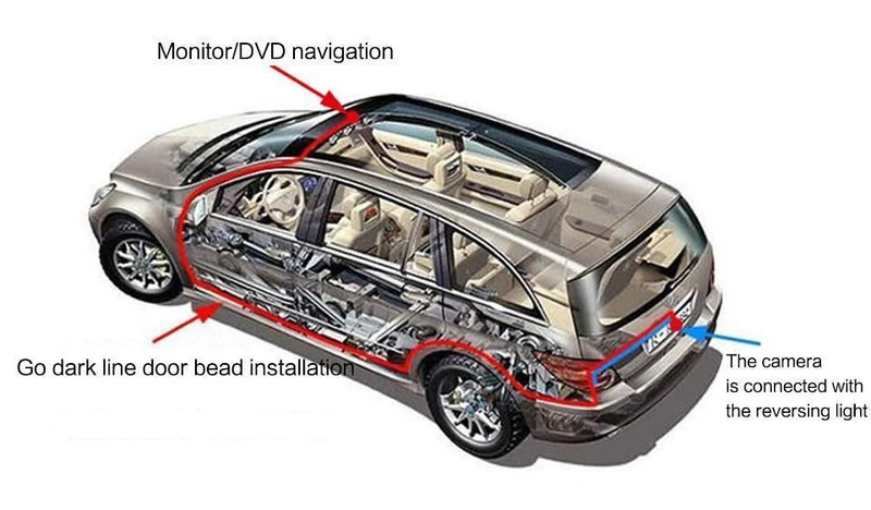 Auto-Frontansicht-Schild, CCD-Rückfahrkamera für Toyota Prado Highlander Land Camry, installiert im Auto-Logo