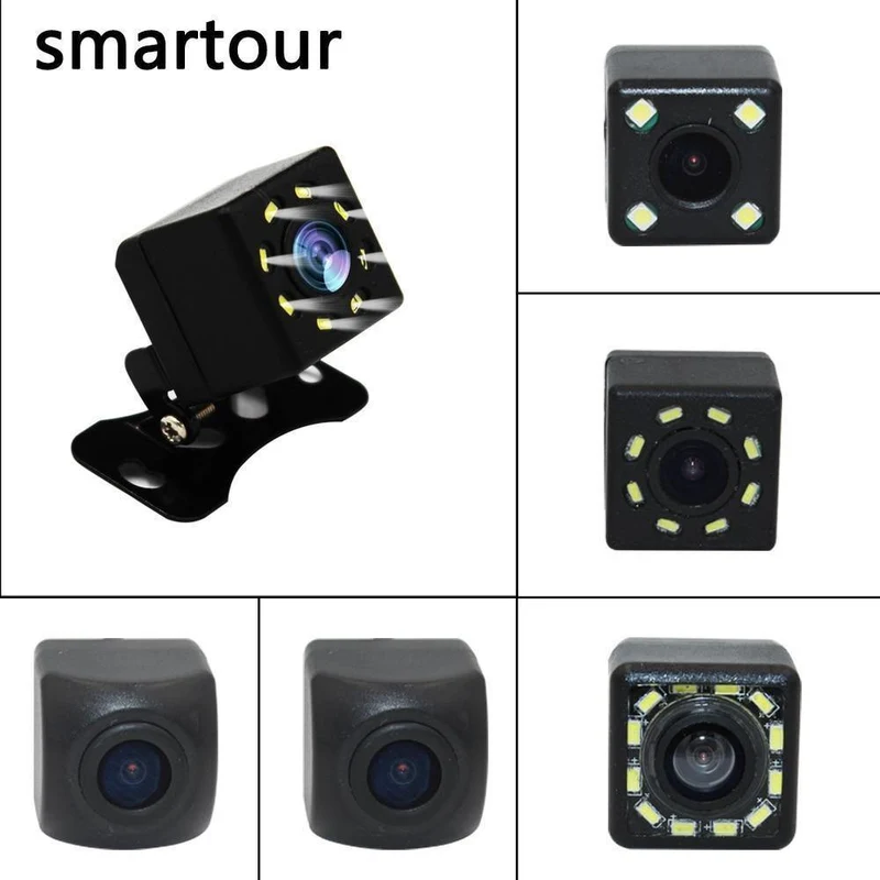 Auto-Rückfahrkamera 8 LED Nachtsicht Weitwinkel HD-Farbbild Wasserdichte Universal-Rückfahrkamera
