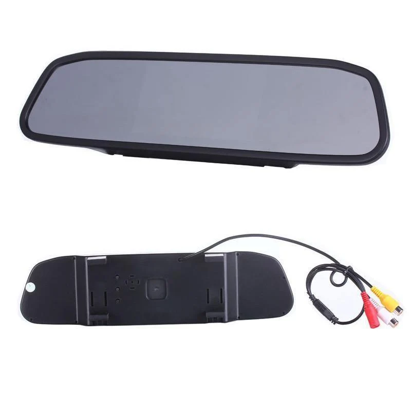 Auto-HD-Video-Auto-Parkmonitor, 4 LED-Nachtsicht-CCD-Auto-Rückfahrkamera, 4.3-Zoll-TFT-LCD-Auto-Rückspiegel-Monitor