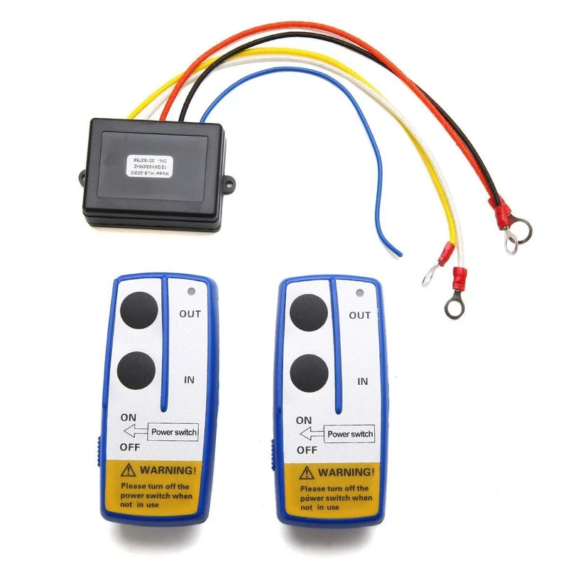Auto Elektronische 12V 50ft Winde Drahtlose Fernbedienung Set Auto Winde Fernsteuerungsschalter Handset Kit Für Jeep ATV SUV UTV