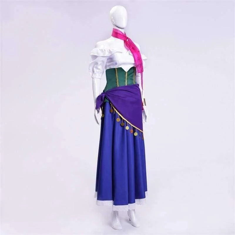 Glöckner von Notre Dame Esmeralda Kleid Cosplay Erwachsene Halloween-Kostüme