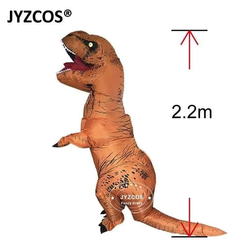 Aufblasbare T-Rex Kostüme Dinosaurier Kostüm Erwachsene Kind Männer Frauen Blowup Halloween Jurassic Welt T Rex Cosplay Outfits