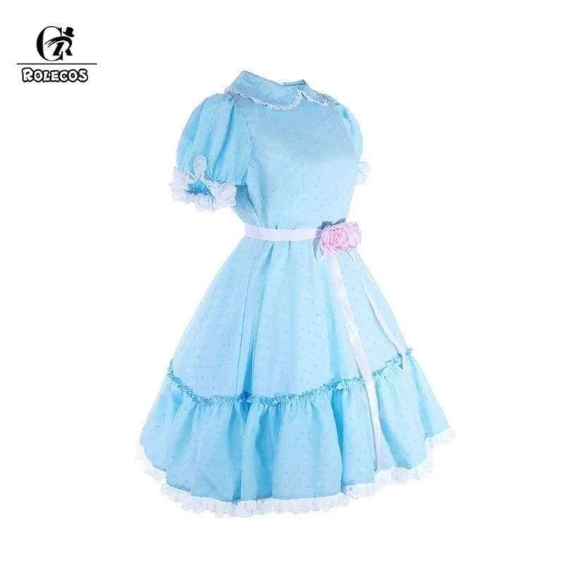 Frauen Halloween Kostüm Die Glänzenden Zwillinge Cosplay Sweet Lolita Kleid Horrorfilm Cosplay Mädchen Party Kleidung