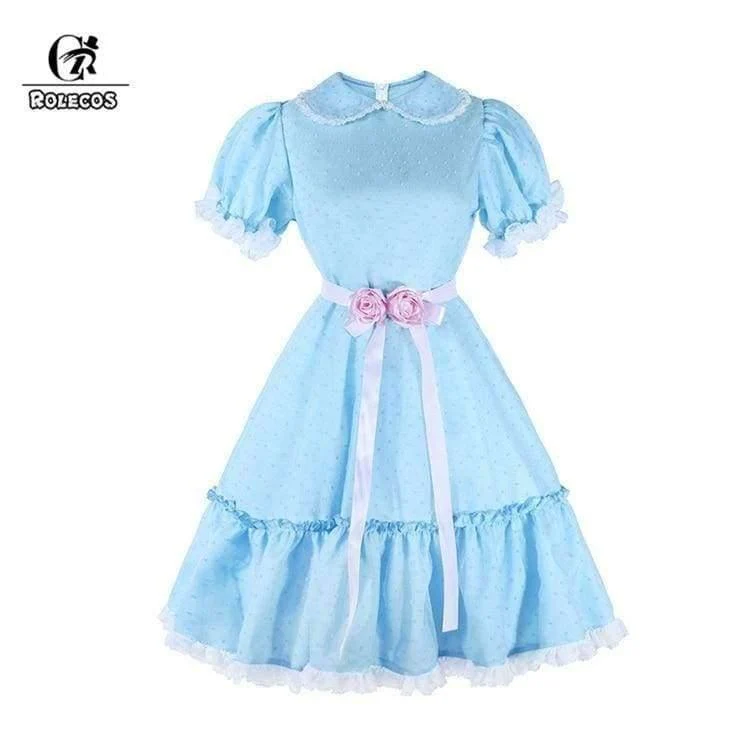 Frauen Halloween Kostüm Die Glänzenden Zwillinge Cosplay Sweet Lolita Kleid Horrorfilm Cosplay Mädchen Party Kleidung