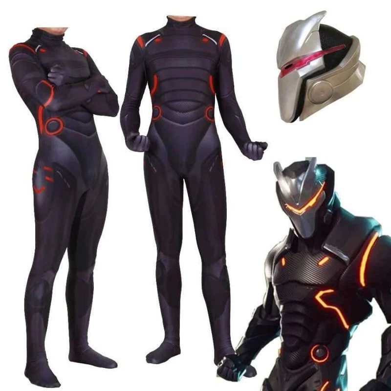 Erwachsene Kinder Spiel Cosplay Kostüm Omega Oblivion Link Zentai Bodysuit Anzug Overalls Led Maske Halloween