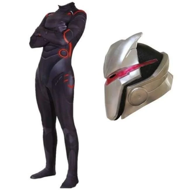 Erwachsene Kinder Spiel Cosplay Kostüm Omega Oblivion Link Zentai Bodysuit Anzug Overalls Led Maske Halloween
