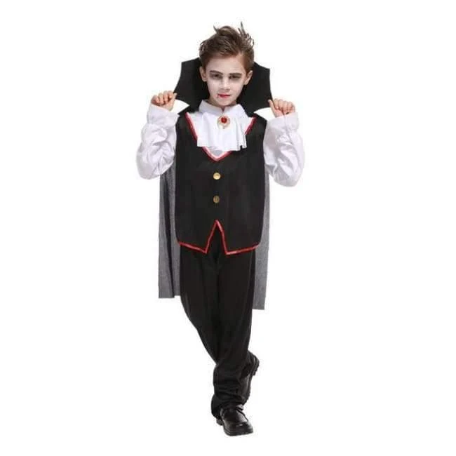 Karneval Party Halloween Kinder Kinder Graf Dracula Gothic Vampir Kostüm Fantasie Prinz Vampir Cosplay für Jungen Jungen