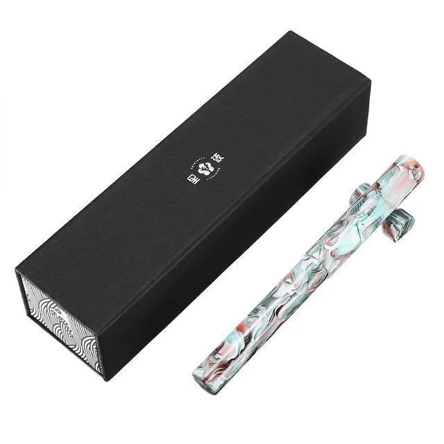 Füllfederhalter für den Beruf, Acrylharz, feine Feder, mit Box, für Weihnachtsgeschenk, Hochzeit, Unterzeichnung, Bürobedarf
