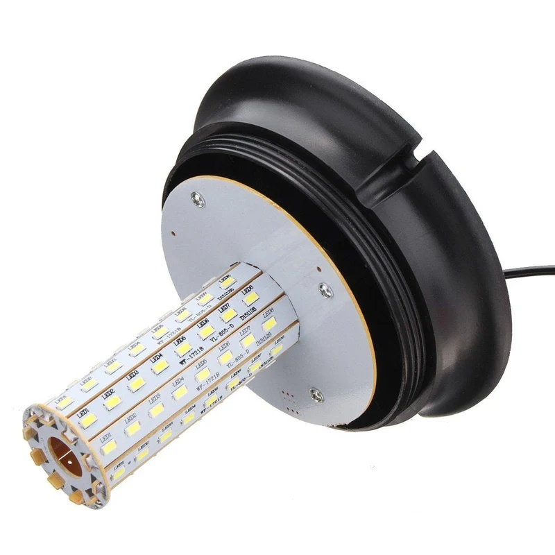 80 LED-Magnethalterung Rotierendes, blinkendes Bernsteinkuppel-Wiederherstellungswarnlicht Verkehrssicherheit