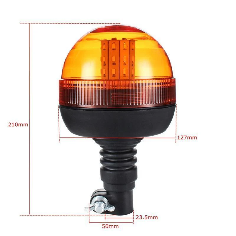 LED blinkt rotierend gelb leuchtendes flexibles Traktorwarnlicht 12V-24V Verkehrssicherheit