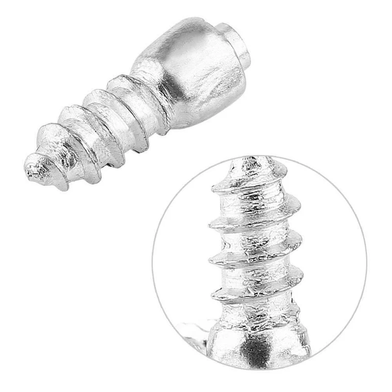 100 Pcs Stud Screw 12mm Auto Auto SUV ATV Rutschfeste Schraube Stud Wheel Reifen Snow Reifen Spikes Trim Winter Roadway Safety Reifenketten