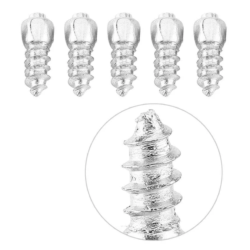 100 Pcs Stud Screw 12mm Auto Auto SUV ATV Rutschfeste Schraube Stud Wheel Reifen Snow Reifen Spikes Trim Winter Roadway Safety Reifenketten