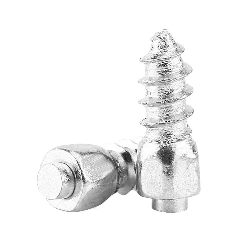 100 Pcs Stud Screw 12mm Auto Auto SUV ATV Rutschfeste Schraube Stud Wheel Reifen Snow Reifen Spikes Trim Winter Roadway Safety Reifenketten