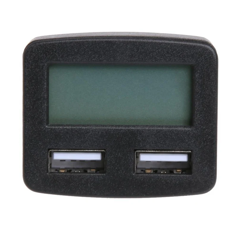 Dual USB 5 im 1 Autotelefon-Ladegerät 3A DC 5V Autotelefon-USB-Ladegerät mit LCD-Display Temperatur Spannung Strommesser