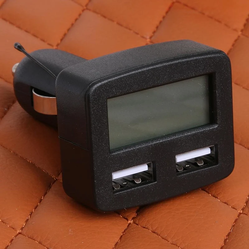 Dual USB 5 im 1 Autotelefon-Ladegerät 3A DC 5V Autotelefon-USB-Ladegerät mit LCD-Display Temperatur Spannung Strommesser