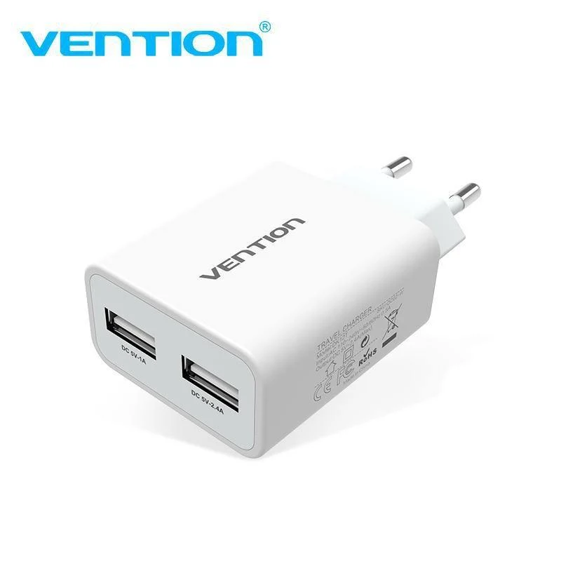 Handy Ladegerät 5V 1A 2.4A Dual USB Ladegerät Tragbares Reiseladegerät Adapter EU Stecker Für Samsung Xiaomi 8