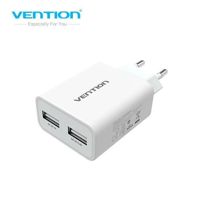 Handy Ladegerät 5V 1A 2.4A Dual USB Ladegerät Tragbares Reiseladegerät Adapter EU Stecker Für Samsung Xiaomi 8