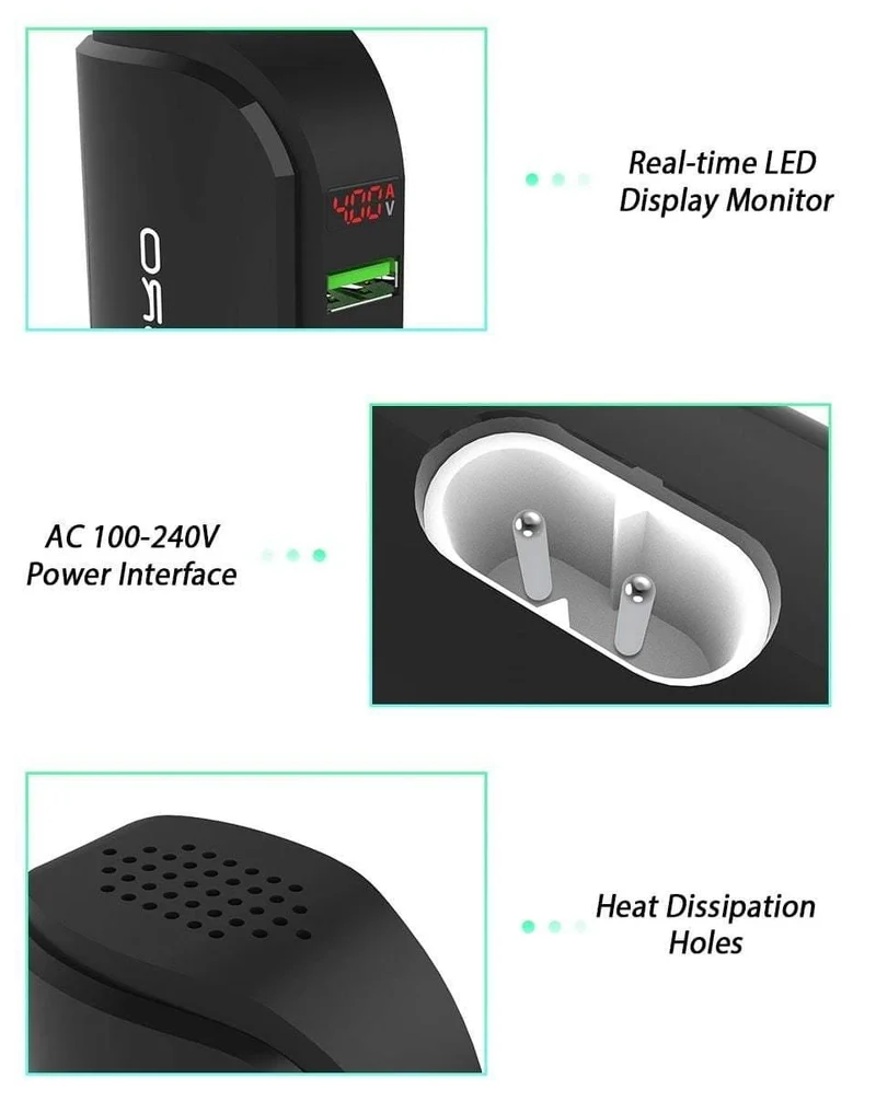 5 Port Multi USB Ladegerät HUB LED Display USB Ladestation Dock Universal Handy Desktop Wand Hause Ladegeräte EU UNS Stecker
