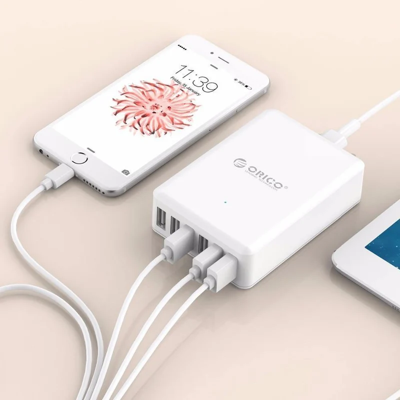 Universal USB Ladegerät 6 Ports Smart Ladegerät 5V2.4A Max Ausgang 50W/10A Handy Desktop Ladegerät für iPhone Nexus Xiaomi