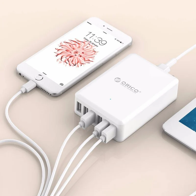 Universal USB Ladegerät 6 Ports Smart Ladegerät 5V2.4A Max Ausgang 50W/10A Handy Desktop Ladegerät für iPhone Nexus Xiaomi