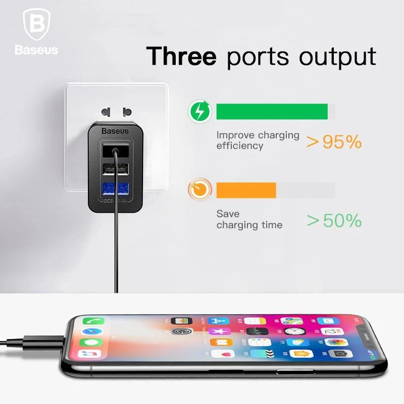 3 Port USB Ladegerät 3 in 1 Triple EU US UK Stecker 2.4 A Reise Wand Ladegerät Adapter Handy Ladegerät für iPhone X Samsung