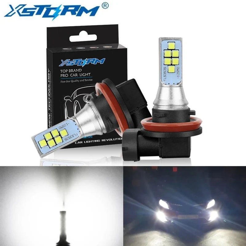 2Pcs H11 H8 Led-lampe 9005 HB3 9006 HB4 H16 5202 PSX24W Led Auto Nebel Licht 1400LM 6000K weiß 12V 24V Auto Lampe Lampen