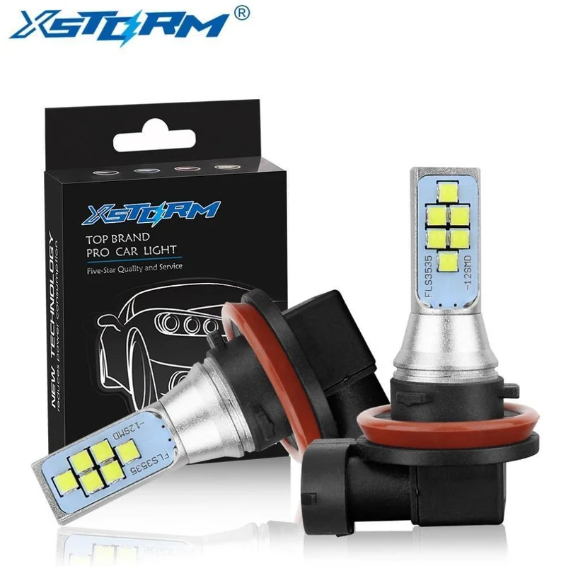 2Pcs H11 H8 Led-lampe 9005 HB3 9006 HB4 H16 5202 PSX24W Led Auto Nebel Licht 1400LM 6000K weiß 12V 24V Auto Lampe Lampen